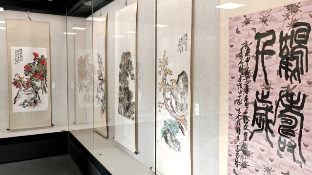 “典藏問春——王個(gè)簃書畫精品特展”正在市個(gè)簃藝術(shù)館熱展中